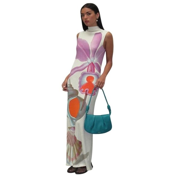 Commense Dresses & Skirts - Commense Floral Maxi Dress S NWT Maruja Artsy Art To Wear Asian Inspired Summer